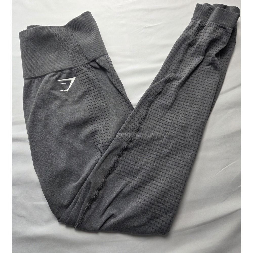 Gymshark Energy+ Seamless Leggings Charcoal Grey Marl High Waist Medium